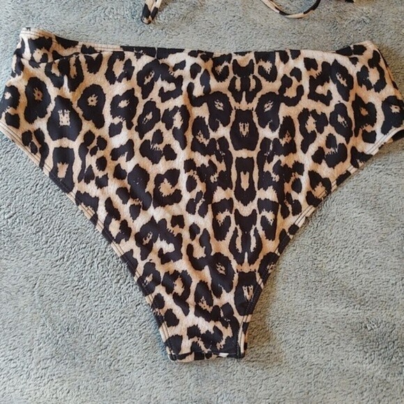 Leopard Print High Rise Bikini Sz 2XL - Picture 5 of 10